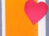 heart on yellow orange